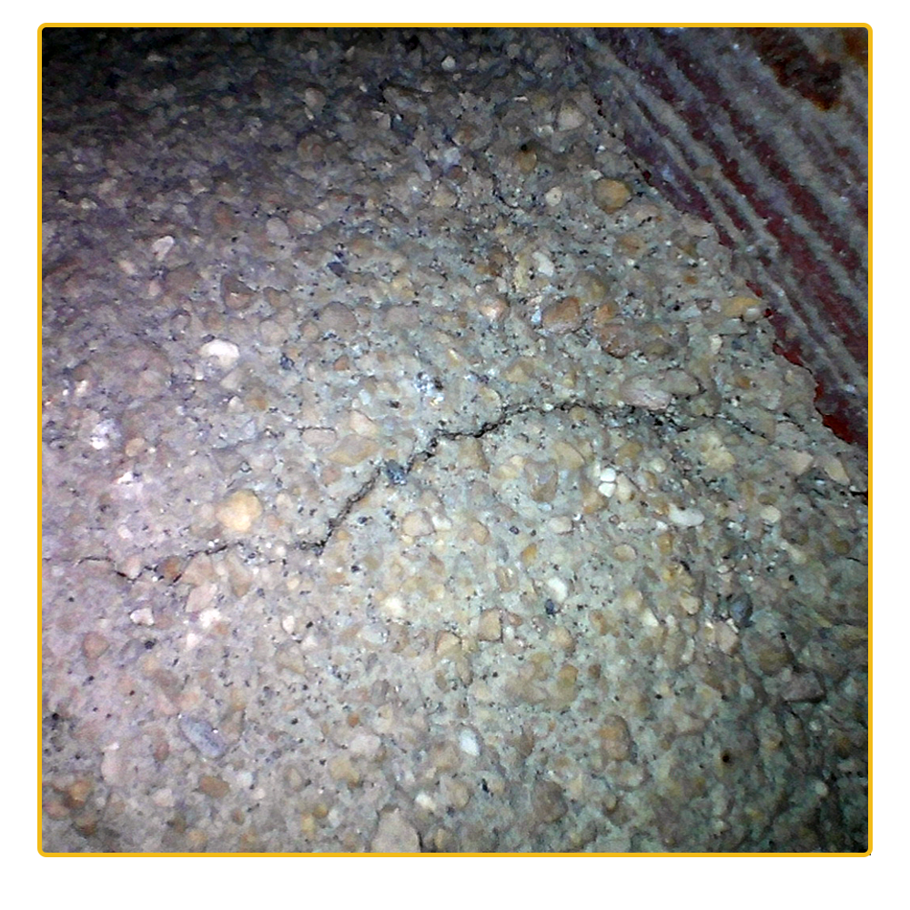 Détection d'une fissure avec le vidéoscope PRO GX 