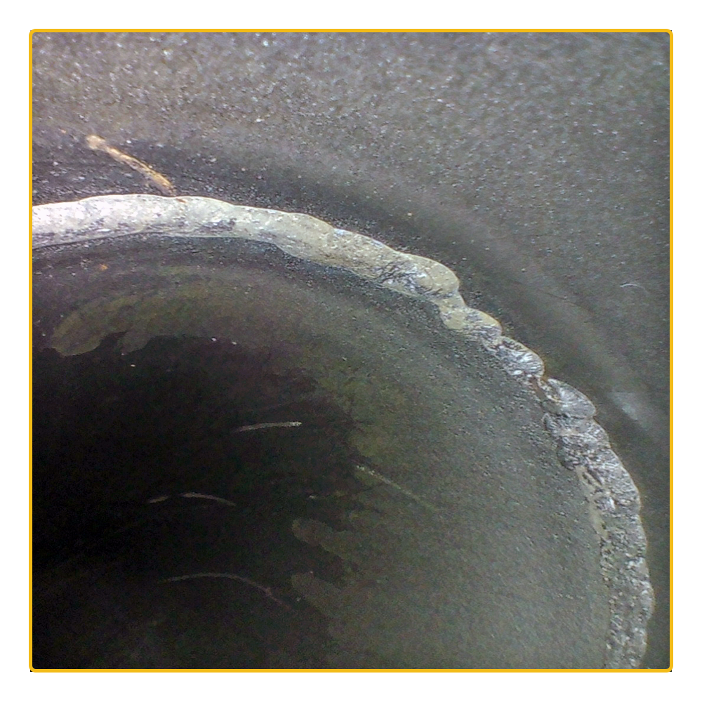 Photo d'une soudure suite à une inspection avec le vidéoscope PRO GX 